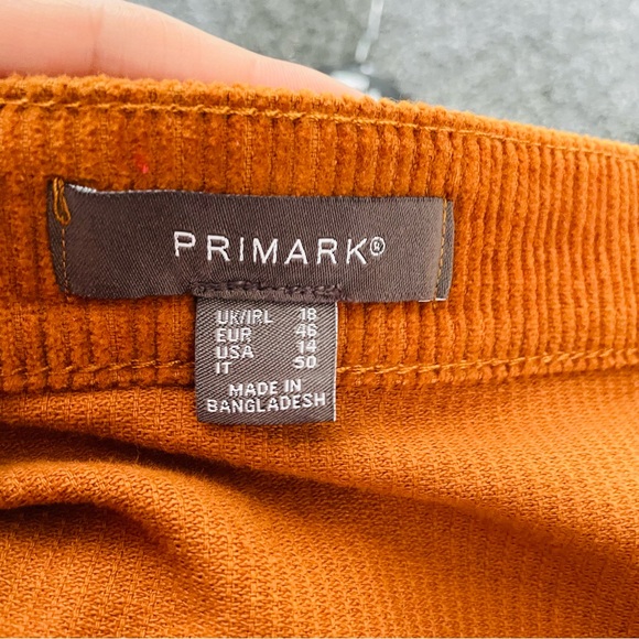 Primark corduroy button front skirt size 18 - Picture 3 of 5